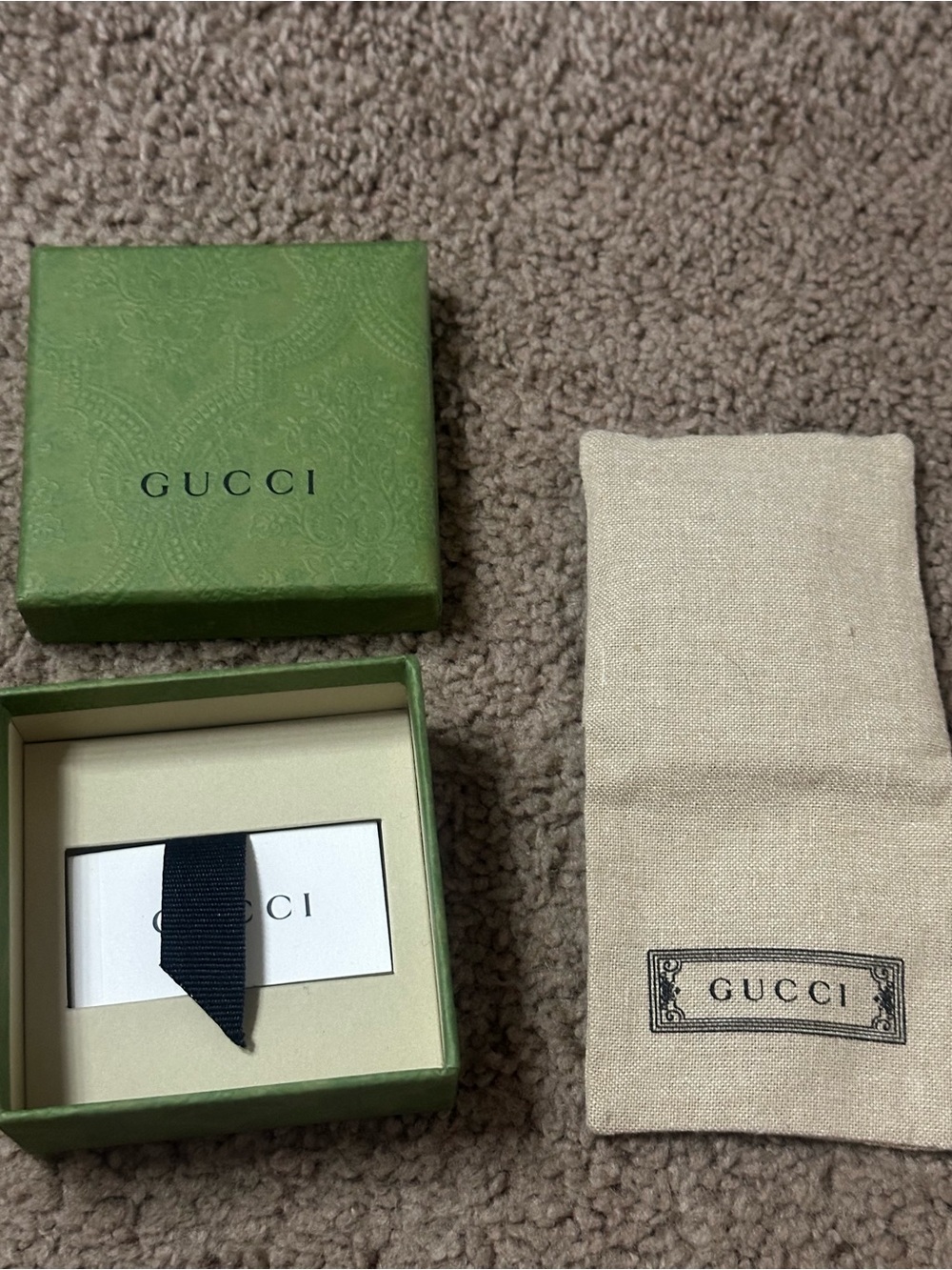 Gucci Light Green Embossed Jewelry Box - Picture 4 of 6